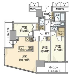 川崎ゲートタワーの物件間取画像